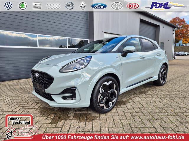 Ford Puma - ST-Line X 1.0 EcoBoost Hybrid 125PS Automatik NEUES MODELL 360°Kamera AbstandsTempomat el.Heckklappe Premium Leder (Sensico) B+O-Sound Klimaautomatik Sitzheizung Lenkradheizung Frontscheibe beheizb. Ford-Navi SYNC4 Bluetooth Apple CarPlay Android A