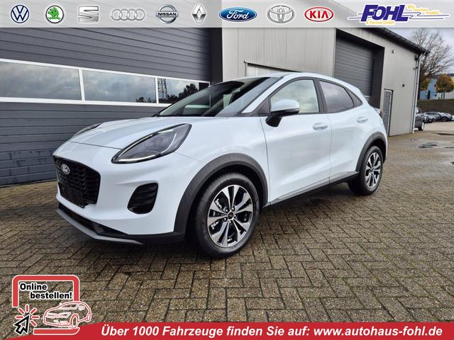 Ford Puma - Titanium 1.0 EcoBoost Hybrid 125PS Automatik Klimaautomatik Sitzheizung Lenkradheizung Frontscheibe beheizb. LED-Scheinwerfer Ford-Navi SYNC4 Bluetooth Apple CarPlay Android Auto PDC 17-LM