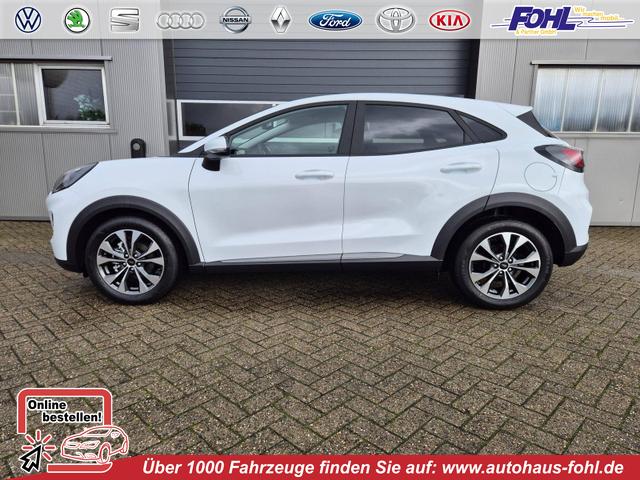 Ford Puma - Titanium 1.0 EcoBoost Hybrid 125PS Automatik Klimaautomatik Sitzheizung Lenkradheizung Frontscheibe beheizb. LED-Scheinwerfer Ford-Navi SYNC4 Bluetooth Apple CarPlay Android Auto PDC 17-LM