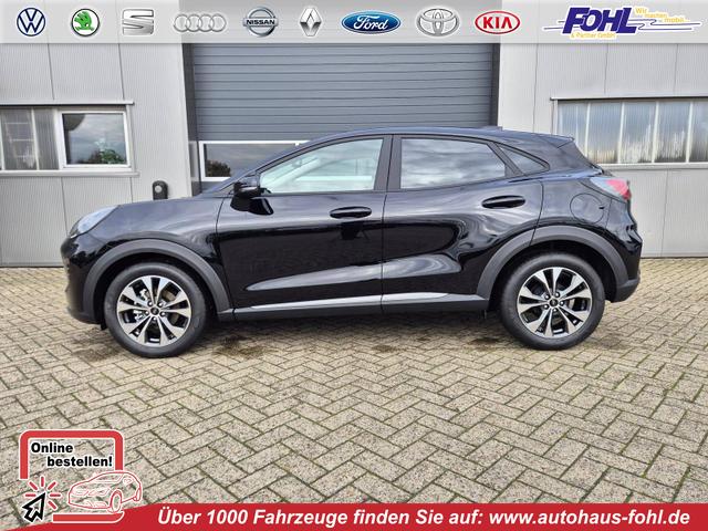 Ford Puma - Titanium 1.0 EcoBoost Hybrid 125PS Automatik Klimaautomatik Sitzheizung Lenkradheizung Frontscheibe beheizb. LED-Scheinwerfer Ford-Navi SYNC4 Bluetooth Apple CarPlay Android Auto PDC 17-LM