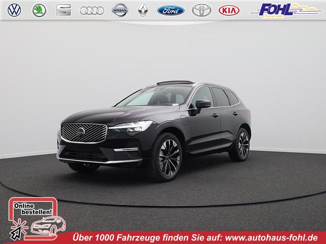 Volvo XC60 - T6 Ultra AWD PHEV 350PS Automatik FACELIFT elektr. PanoDach Nordico-Polsterung 360°Kamera PDC v+h ACC el.Heckklappe Harman/Kardon-Sound Klimaautomatik Standheizung Sitzheizung Lenkradheizung Frontscheibe beheizb. Navi