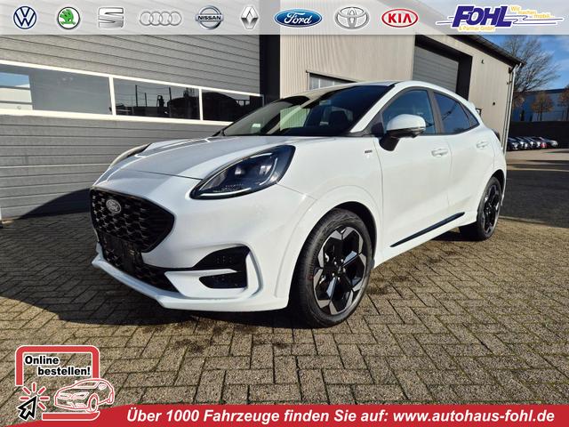 Ford Puma - ST-Line X 1.0 EcoBoost Hybrid 125PS Automatik NEUES MODELL 360°Kamera AbstandsTempomat el.Heckklappe Premium Leder (Sensico) B+O-Sound Klimaautomatik Sitzheizung Lenkradheizung Frontscheibe beheizb. Ford-Navi SYNC4 Bluetooth Apple CarPlay Android A