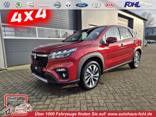 Suzuki S-Cross - Comfort+ 110PS Automatik MHEV 4x4 ALLGRIP 1.4 Boosterjet Allrad Teilleder Navi Klimaautomatik Sitzheizung ACC PDC v+h 4x Kamera Suzuki-Radio Apple CarPlay Android Auto Touchscreen 2xKeyless 17-LM