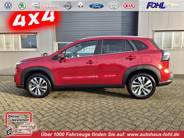 Suzuki S-Cross - Comfort+ 110PS Automatik MHEV 4x4 ALLGRIP 1.4 Boosterjet Allrad Teilleder Navi Klimaautomatik Sitzheizung ACC PDC v+h 4x Kamera Suzuki-Radio Apple CarPlay Android Auto Touchscreen 2xKeyless 17-LM