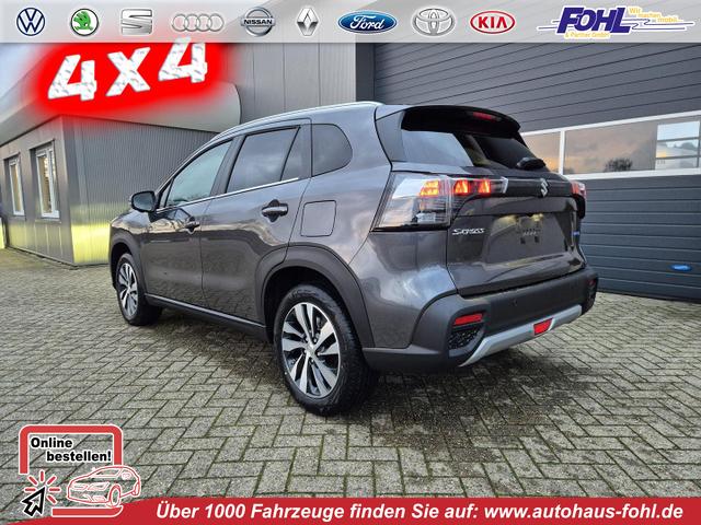 Suzuki S-Cross - Comfort+ 110PS Automatik MHEV 4x4 ALLGRIP 1.4 Boosterjet Allrad Teilleder Navi Klimaautomatik Sitzheizung ACC PDC v+h 4x Kamera Suzuki-Radio Apple CarPlay Android Auto Touchscreen 2xKeyless 17-LM