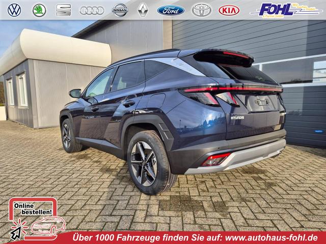 Hyundai TUCSON - Trend 1.6 T-GDI 150PS Automatik TZ 2026 Teil-Leder Sitzheizung v+h Lenkradheizung Klimaautomatik Navi Touchscreen DAB+ Apple CarPlay + Android Auto PDC R&uuml;ckf.-Kamera Matrix-LED-Scheinw.