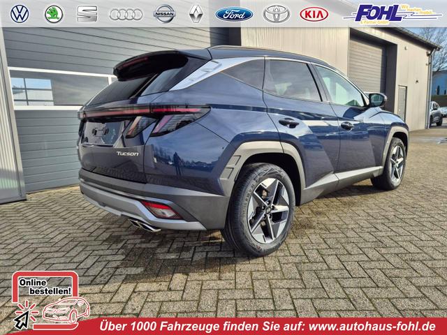 Hyundai TUCSON - Trend 1.6 T-GDI 150PS Automatik TZ 2026 Teil-Leder Sitzheizung v+h Lenkradheizung Klimaautomatik Navi Touchscreen DAB+ Apple CarPlay + Android Auto PDC R&uuml;ckf.-Kamera Matrix-LED-Scheinw.
