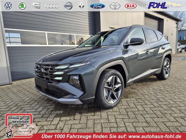 Hyundai TUCSON - Trend 1.6 T-GDI 150PS Automatik TZ 2026 Teil-Leder Sitzheizung v+h Lenkradheizung Klimaautomatik Navi Touchscreen DAB+ Apple CarPlay + Android Auto PDC R&uuml;ckf.-Kamera Matrix-LED-Scheinw.