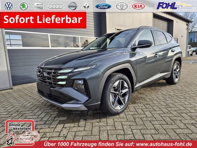 Hyundai TUCSON - Trend 1.6 T-GDI 150PS Automatik TZ 2026 Teil-Leder Sitzheizung v+h Lenkradheizung Klimaautomatik Navi Touchscreen DAB+ Apple CarPlay + Android Auto PDC R&uuml;ckf.-Kamera Matrix-LED-Scheinw.