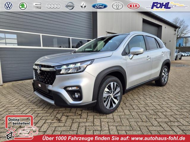 Suzuki S-Cross - Comfort+ 110PS Automatik MHEV 1.4 Boosterjet Teilleder Navi Klimaautomatik Sitzheizung ACC PDC v+h 4x Kamera Suzuki-Radio Apple CarPlay Android Auto Touchscreen 2xKeyless 17-LM