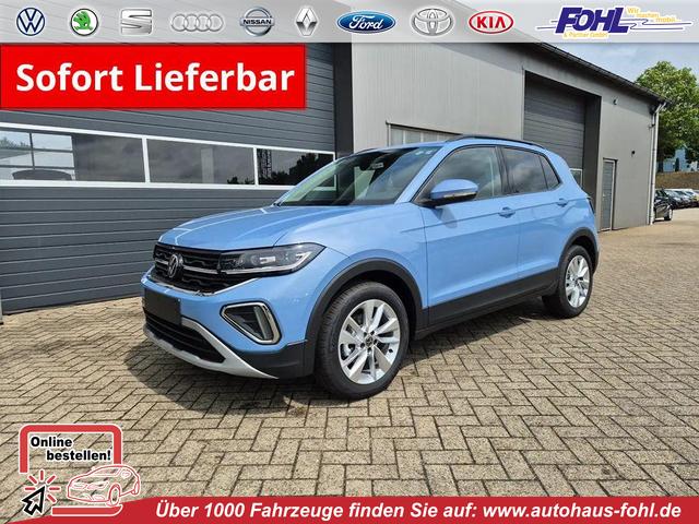 Volkswagen T-Cross - 1.0 TSI 116PS DSG Life LED-Matrix-Scheinwerfer Klimaautomatik Sitzheizung PDC R&uuml;ckf.Kamera 17-LM abged.Scheiben 2xKeyless DAB+ Bluetooth Touchscreen Apple CarPlay Android Auto