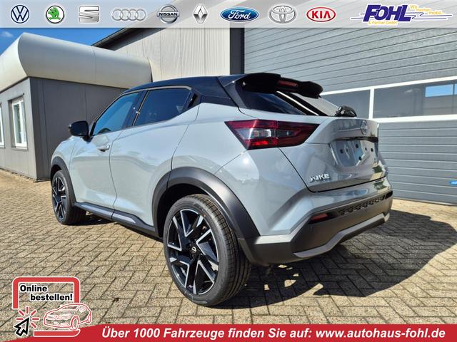 Nissan Juke - 1.0 DIG-T 114PS N-Design Automatik Teil-Leder Klimaautomatik Sitzheizung Lenkradheizung PDC v+h R&uuml;ckf.Kamera Navi 19"LM Bluetooth Touchscreen Apple CarPlay Android Auto