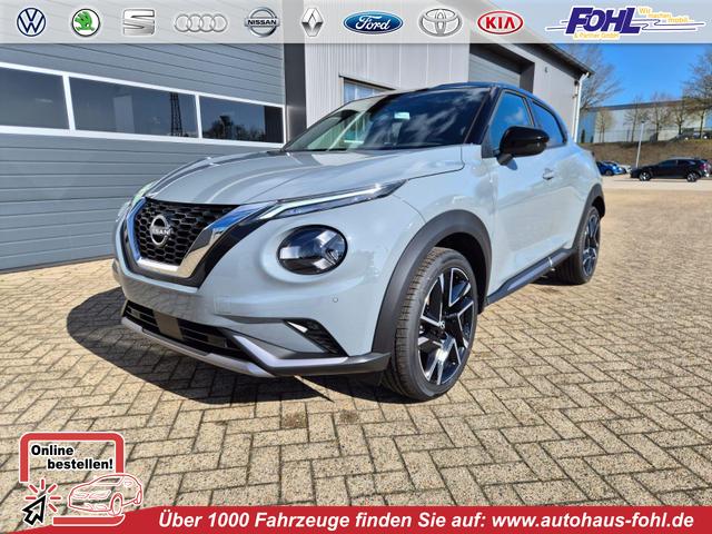 Nissan Juke - 1.0 DIG-T 114PS N-Design Automatik Teil-Leder Klimaautomatik Sitzheizung Lenkradheizung PDC v+h R&uuml;ckf.Kamera Navi 19"LM Bluetooth Touchscreen Apple CarPlay Android Auto