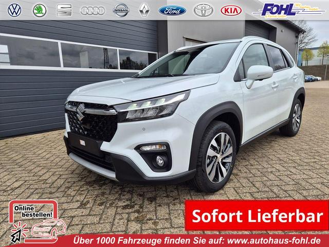 Suzuki S-Cross - Comfort+ 110PS Automatik MHEV 1.4 Boosterjet Teilleder Navi Klimaautomatik Sitzheizung ACC PDC v+h 4x Kamera Suzuki-Radio Apple CarPlay Android Auto Touchscreen 2xKeyless 17-LM