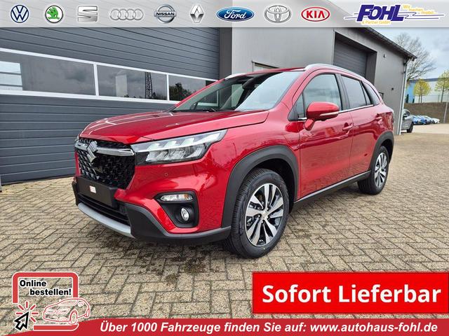 Suzuki S-Cross - Comfort+ 110PS Automatik MHEV 1.4 Boosterjet Teilleder Navi Klimaautomatik Sitzheizung ACC PDC v+h 4x Kamera Suzuki-Radio Apple CarPlay Android Auto Touchscreen 2xKeyless 17-LM