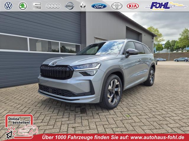 Skoda Kodiaq - Sportline 1.5 TSI 204PS PHEV DSG schwenkb. AHK elektr. PanoDach HUD Alcantara PDC v+h 360&deg;Kamera CANTON Sound Klimaautomatik Sitzheizung Lenkradheizung Navi Apple CarPlay Android Auto 2xKeyless 19"LM vollelektr. Reichweite 116KM