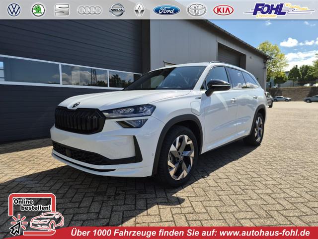 Skoda Kodiaq - Sportline 1.5 TSI 204PS PHEV DSG schwenkb. AHK elektr. PanoDach HUD Alcantara PDC v+h 360&deg;Kamera CANTON Sound Klimaautomatik Sitzheizung Lenkradheizung Navi Apple CarPlay Android Auto 2xKeyless 19"LM vollelektr. Reichweite 116KM