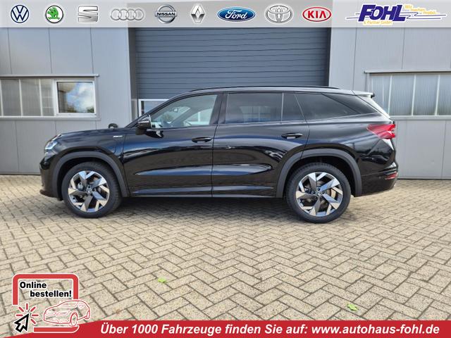 Skoda Kodiaq - Sportline 1.5 TSI 204PS PHEV DSG schwenkb. AHK elektr. PanoDach HUD Alcantara PDC v+h 360&deg;Kamera CANTON Sound Klimaautomatik Sitzheizung Lenkradheizung Navi Apple CarPlay Android Auto 2xKeyless 19"LM vollelektr. Reichweite 116KM