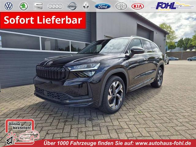 Skoda Kodiaq - Sportline 1.5 TSI 204PS PHEV DSG schwenkb. AHK elektr. PanoDach HUD Alcantara PDC v+h 360&deg;Kamera CANTON Sound Klimaautomatik Sitzheizung Lenkradheizung Navi Apple CarPlay Android Auto 2xKeyless 19"LM vollelektr. Reichweite 116KM