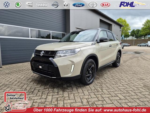 Suzuki Vitara - Comfort+ 110PS Automatik MHEV 4x4 ALLGRIP 1.4 Boosterjet Black Edition Panodach Teilleder Navi Klimaautomatik Sitzheizung ACC PDC v+h R&uuml;ckf.Kamera Suzuki-Radio Apple CarPlay Android Auto Touchscreen 2xKeyless 17-LM