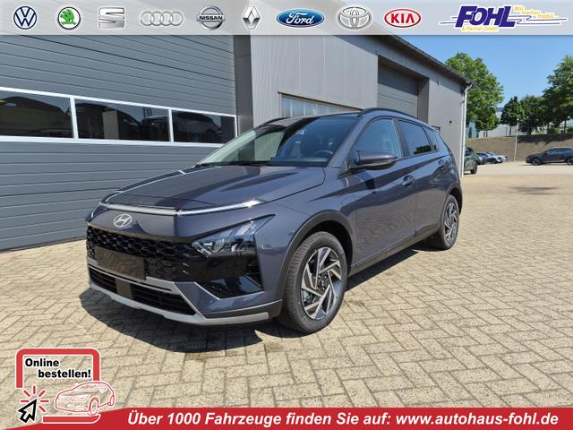 Hyundai BAYON - Trend 1.0 T-GDI 90PS Klimaautomatik R&uuml;ckf.Kamera Parksensoren Sitzheizung Lenkradheizung Bluetooth Touchscreen Tempomat Apple CarPlay + Android Auto 16"LM
