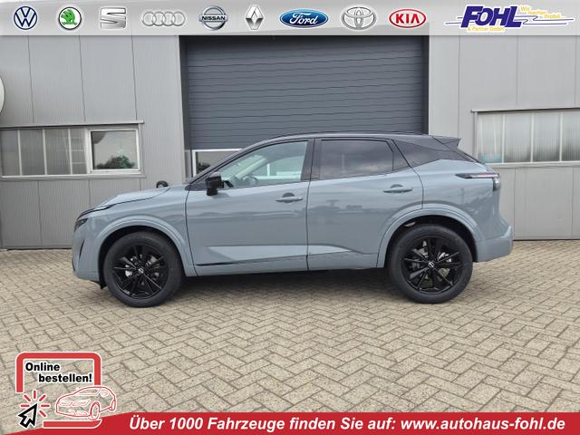 Nissan Qashqai - 1.3 DIG-T MHEV 158 PS X-Tronic N-Design Head-Up Display Teil-Leder Klimaautomatik Sitzheizung Lenkradheizung Navi elektr. Heckklappe ACC PDC v+h 360&deg;Kamera DAB Bluetooth Touchscreen Apple CarPlay Android Auto 19"Zoll