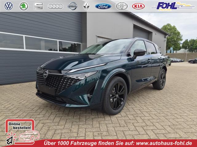 Nissan Qashqai - 1.3 DIG-T MHEV 158 PS X-Tronic N-Design PanoDach Teil-Leder Klimaautomatik Sitzheizung Lenkradheizung Navi ACC PDC v+h 360&deg;Kamera DAB Bluetooth Touchscreen Apple CarPlay Android Auto 19"Zoll