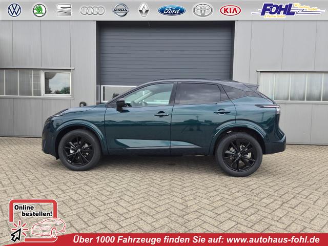 Nissan Qashqai - 1.3 DIG-T MHEV 158 PS X-Tronic N-Design Head-Up Display Teil-Leder Klimaautomatik Sitzheizung Lenkradheizung Navi elektr. Heckklappe ACC PDC v+h 360&deg;Kamera DAB Bluetooth Touchscreen Apple CarPlay Android Auto 19"Zoll