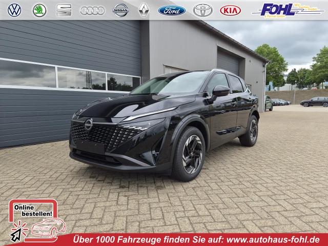 Nissan Qashqai - 1.3 DIG-T MHEV 158 PS X-Tronic N-Connecta Teil-Leder PanoGlasdach Klimaautomatik Sitzheizung Lenkradheizung Navi ACC PDC v+h 360&deg;Kamera DAB Bluetooth Touchscreen Apple CarPlay Android Auto 18"LM