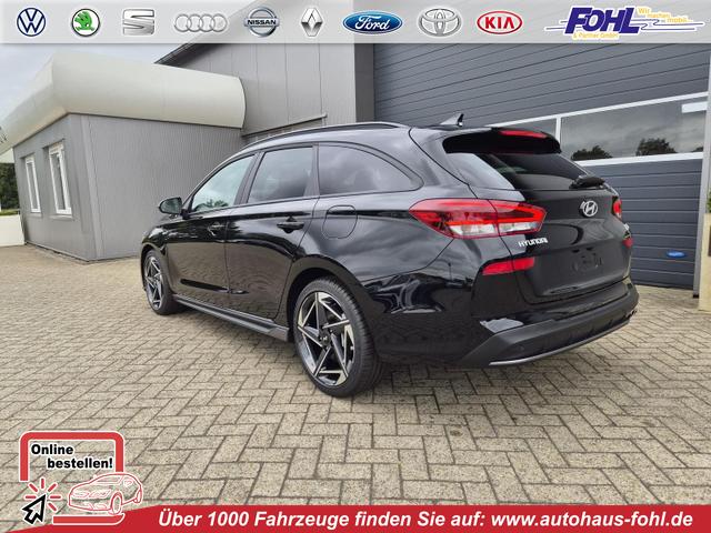 Hyundai i30 Kombi - 1.6 T-GDI 150PS Automatik N-Line Sitzheizung Lenkradheizung Klimaautomatik Navi 10,3"-Touchscreen Bluelink Apple CarPlay + Android Auto PDC v+h R&uuml;ckf.Kamera 18-LM