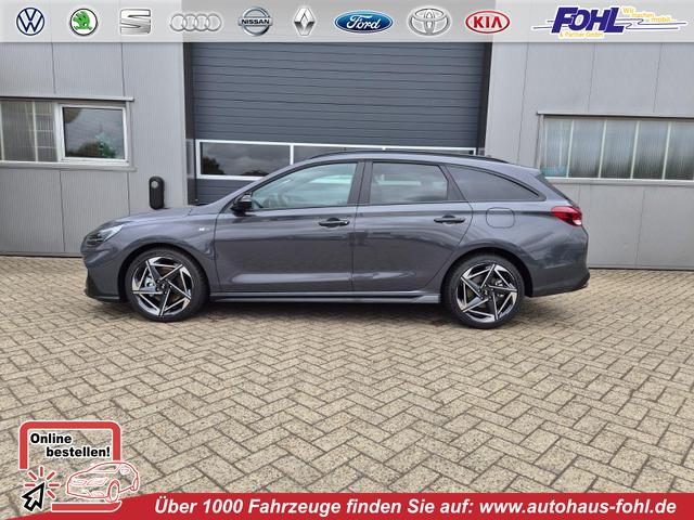 Hyundai i30 Kombi - 1.6 T-GDI 150PS Automatik N-Line Sitzheizung Lenkradheizung Klimaautomatik Navi 10,3"-Touchscreen Bluelink Apple CarPlay + Android Auto PDC v+h R&uuml;ckf.Kamera 18-LM