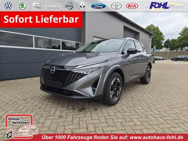 Nissan Qashqai - 1.3 DIG-T MHEV 158 PS X-Tronic N-Connecta Teil-Leder PanoGlasdach Klimaautomatik Sitzheizung Lenkradheizung Navi ACC PDC v+h 360&deg;Kamera DAB Bluetooth Touchscreen Apple CarPlay Android Auto 18"LM