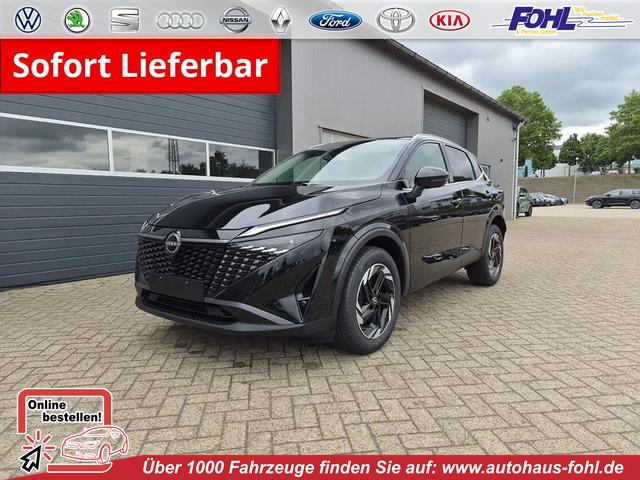 Nissan Qashqai - 1.3 DIG-T MHEV 158 PS X-Tronic N-Connecta Teil-Leder PanoGlasdach Klimaautomatik Sitzheizung Lenkradheizung Navi ACC PDC v+h 360&deg;Kamera DAB Bluetooth Touchscreen Apple CarPlay Android Auto 18"LM