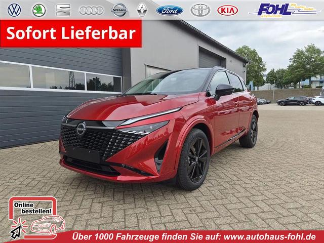 Nissan Qashqai - 1.3 DIG-T MHEV 158 PS X-Tronic N-Design Head-Up Display Teil-Leder Klimaautomatik Sitzheizung Lenkradheizung Navi elektr. Heckklappe ACC PDC v+h 360&deg;Kamera DAB Bluetooth Touchscreen Apple CarPlay Android Auto 19"Zoll