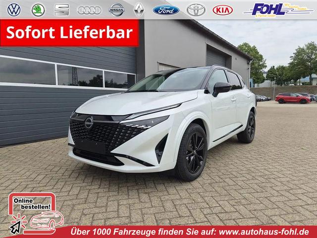Nissan Qashqai - 1.3 DIG-T MHEV 158 PS X-Tronic N-Design Head-Up Display Teil-Leder Klimaautomatik Sitzheizung Lenkradheizung Navi elektr. Heckklappe ACC PDC v+h 360&deg;Kamera DAB Bluetooth Touchscreen Apple CarPlay Android Auto 19"Zoll