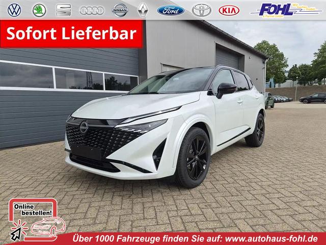 Nissan Qashqai - 1.3 DIG-T MHEV 158 PS X-Tronic N-Design PanoDach Teil-Leder Klimaautomatik Sitzheizung Lenkradheizung Navi ACC PDC v+h 360&deg;Kamera DAB Bluetooth Touchscreen Apple CarPlay Android Auto 19"Zoll