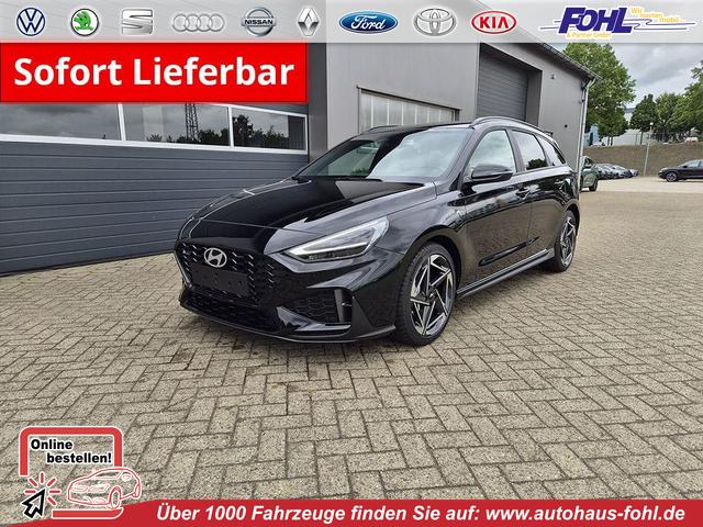Hyundai i30 Kombi - 1.6 T-GDI 150PS Automatik N-Line Sitzheizung Lenkradheizung Klimaautomatik Navi 10,3"-Touchscreen Bluelink Apple CarPlay + Android Auto PDC v+h R&uuml;ckf.Kamera 18-LM