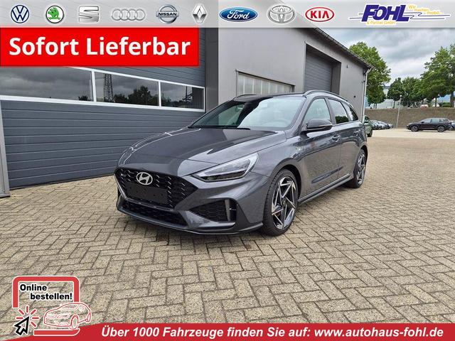 Hyundai i30 Kombi - 1.6 T-GDI 150PS Automatik N-Line Sitzheizung Lenkradheizung Klimaautomatik Navi 10,3"-Touchscreen Bluelink Apple CarPlay + Android Auto PDC v+h R&uuml;ckf.Kamera 18-LM