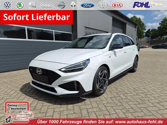 Hyundai i30 Kombi - 1.6 T-GDI 150PS Automatik N-Line Sitzheizung Lenkradheizung Klimaautomatik Navi 10,3"-Touchscreen Bluelink Apple CarPlay + Android Auto PDC v+h R&uuml;ckf.Kamera 18-LM