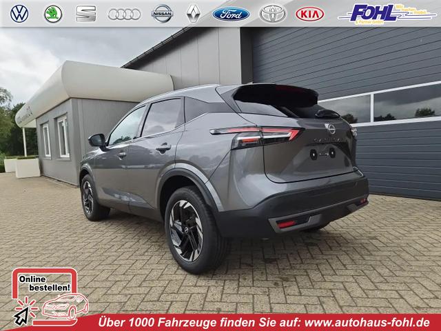 Nissan Qashqai - 1.3 DIG-T MHEV 158 PS X-Tronic N-Connecta Teil-Leder PanoGlasdach Klimaautomatik Sitzheizung Lenkradheizung Navi ACC PDC v+h 360&deg;Kamera DAB Bluetooth Touchscreen Apple CarPlay Android Auto 18"LM