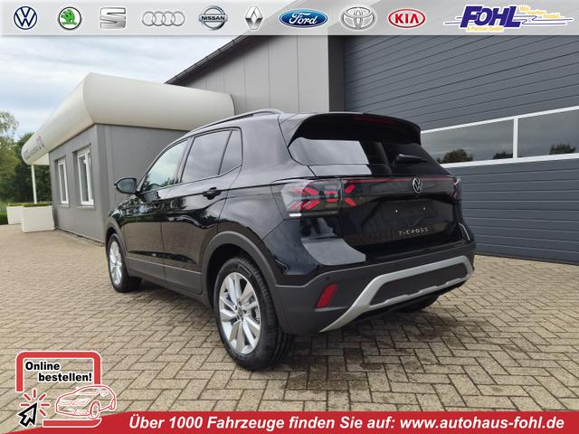 Volkswagen T-Cross - 1.0 TSI 116PS DSG Life AHK (abnehmbar) IQ.LIGHT-LED-Matrix Sitzheizung R&uuml;ckf.Kamera Klimaautomatik Abstandstempomat Apple CarPlay Android Auto