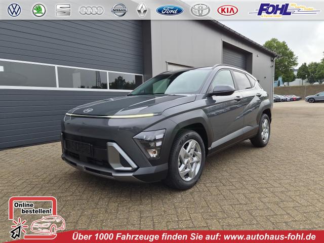 Hyundai KONA - Trend 1.6 T-GDI 150PS Automatik Voll-LED-Scheinw. Sitzheizung Lenkradheizung ACC Klimaautomatik Navi Touchscreen DAB+ Apple CarPlay + Android Auto PDC v+h R&uuml;ckf.Kamera 2xKeyless 17-LM
