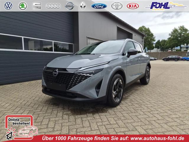 Nissan Qashqai - 1.3 DIG-T MHEV 158 PS X-Tronic N-Connecta Teil-Leder PanoGlasdach Klimaautomatik Sitzheizung Lenkradheizung Navi ACC PDC v+h 360&deg;Kamera DAB Bluetooth Touchscreen Apple CarPlay Android Auto 18"LM