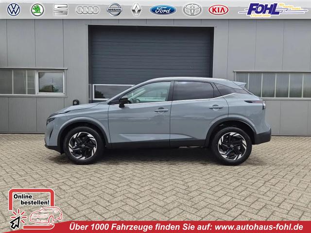 Nissan Qashqai - 1.3 DIG-T MHEV 158 PS X-Tronic N-Connecta Teil-Leder PanoGlasdach Klimaautomatik Sitzheizung Lenkradheizung Navi ACC PDC v+h 360&deg;Kamera DAB Bluetooth Touchscreen Apple CarPlay Android Auto 18"LM