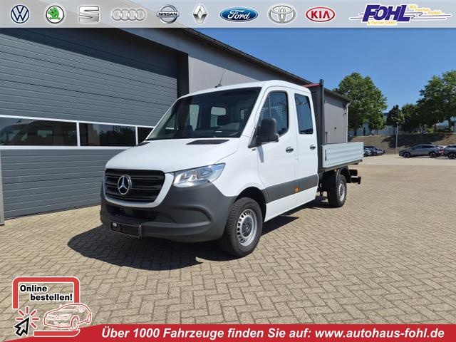 Mercedes-Benz Sprinter - 317 Pritsche Doppelkabine L2 2.0 CDi 170PS Automatik Heckantrieb 3,5t 6-Sitzer AHK Klimaautomatik Bluetooth DAB Apple CarPlay Android Auto R&uuml;ckf.Kamera Tempomat Ganzj.Reifen