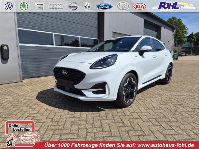 Ford Puma - ST-Line X 1.0 EcoBoost Hybrid 125PS Automatik Premium Leder (Sensico) B+O-Sound elektr. Heckklappe Klimaautomatik Sitzheizung Lenkradheizung Frontscheibe beheizb. Ford-Navi SYNC4 Bluetooth Apple CarPlay Android Auto PDC v+h 18-LM