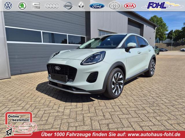 Ford Puma - Titanium 1.0 EcoBoost Hybrid 125PS Automatik Klimaautomatik Sitzheizung Lenkradheizung Frontscheibe beheizb. LED-Scheinwerfer SYNC4 Bluetooth Apple CarPlay Android Auto PDC v+h