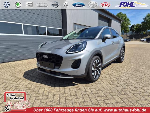 Ford Puma - Titanium 1.0 EcoBoost Hybrid 125PS Automatik Klimaautomatik Sitzheizung Lenkradheizung Frontscheibe beheizb. LED-Scheinwerfer SYNC4 Bluetooth Apple CarPlay Android Auto PDC v+h