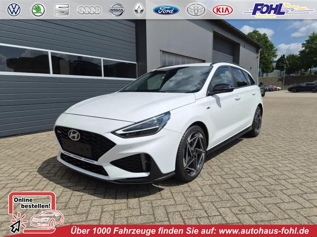 Hyundai i30 Kombi - 1.6 T-GDI 150PS Automatik N-Line Sitzheizung Lenkradheizung Klimaautomatik Navi 10,3"-Touchscreen Bluelink Apple CarPlay + Android Auto PDC v+h R&uuml;ckf.Kamera 18-LM