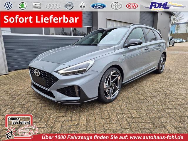 Hyundai i30 Kombi - 1.6 T-GDI 150PS Automatik N-Line Sitzheizung Lenkradheizung Klimaautomatik Navi 10,3"-Touchscreen Bluelink Apple CarPlay + Android Auto PDC v+h R&uuml;ckf.Kamera 18-LM